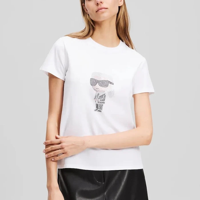 Karl Lagerfeld IKON Pamuklu Tişört