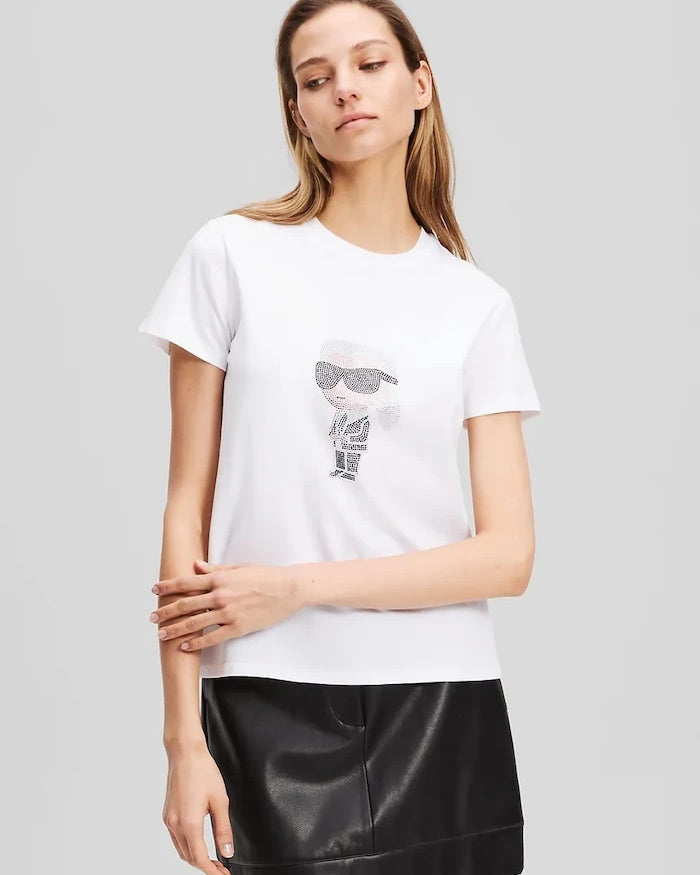 Karl Lagerfeld IKON Pamuklu Tişört