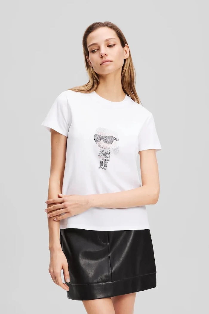 Karl Lagerfeld IKON Pamuklu Tişört