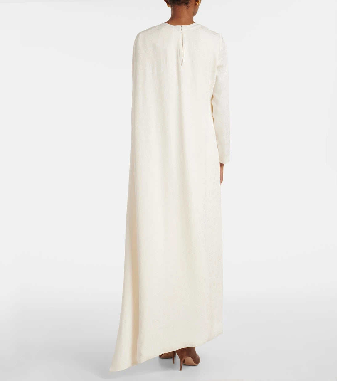 Markarian - Felice caped jacquard midi dress