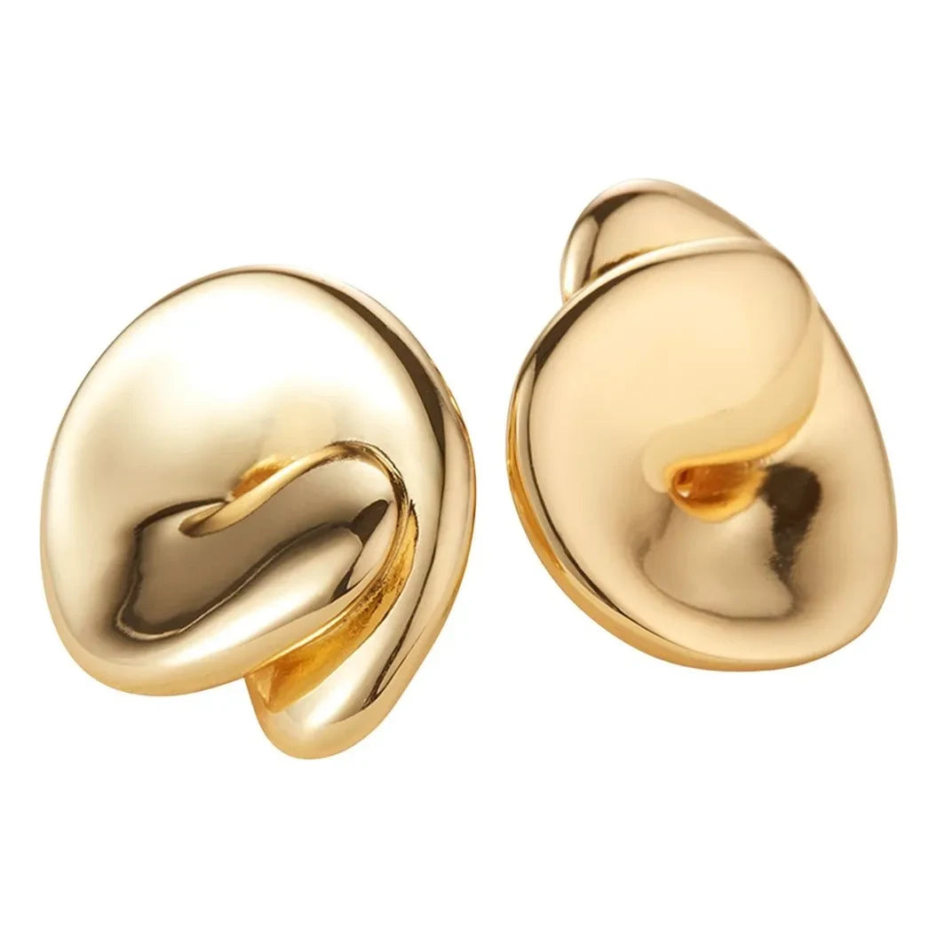 Jenny Bird - Rio Button Earrings | Gold
