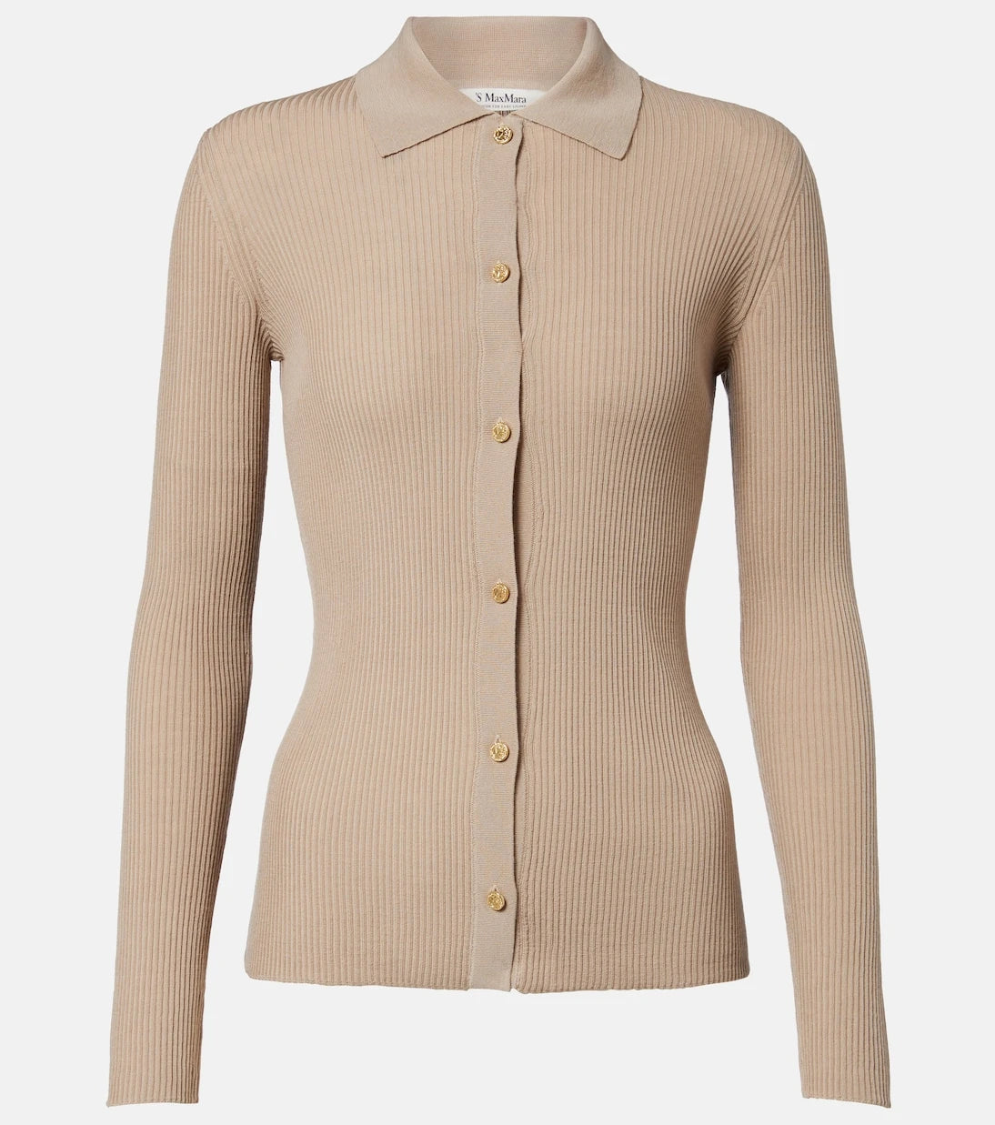 'S Max Mara - Ribbed-knit wool cardigan