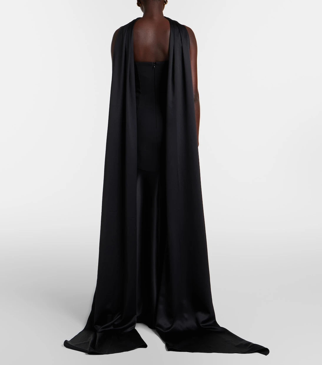 Solace London - Mae satin-paneled bustier gown