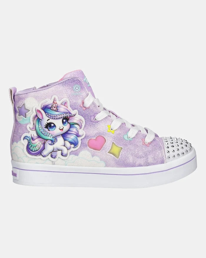Skechers TWI-LITES 2.0 - UNICORN GLAM Çocuk Yüksek Bilekli Spor Ayakkabı