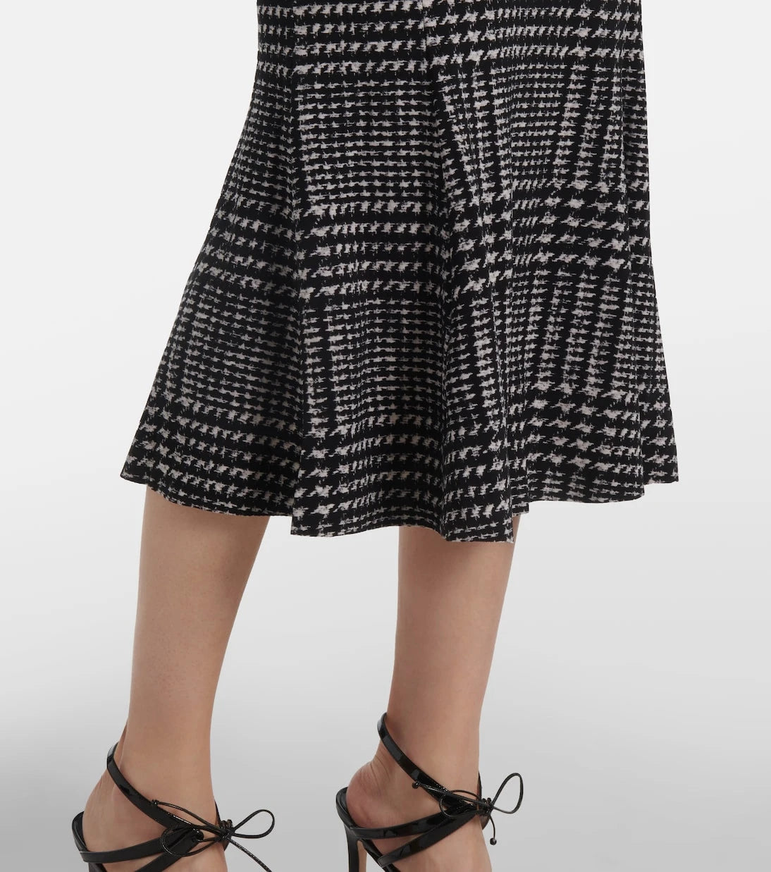 Norma Kamali - Checked midi dress