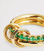 Yellow Gold and Emerald Vetra Vulcan Ring