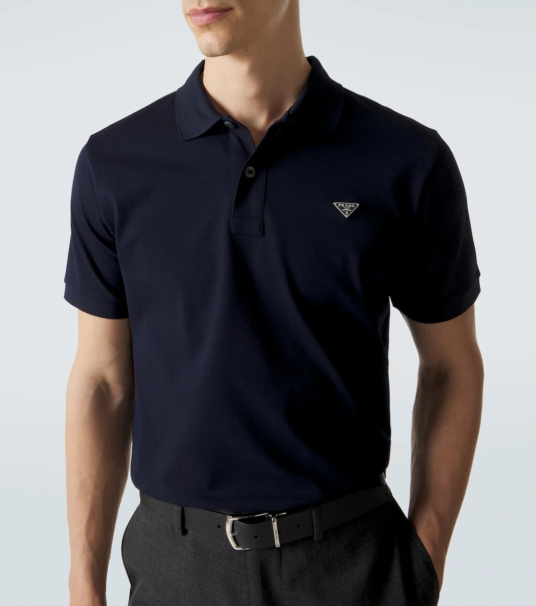 Prada - Cotton piqué polo shirt