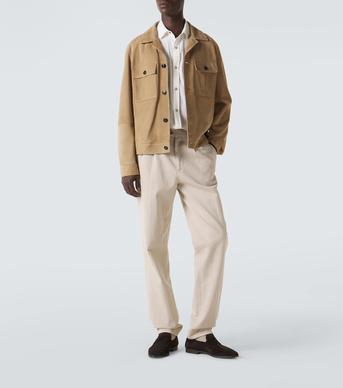 Canali - قميص من القطن والكشمير