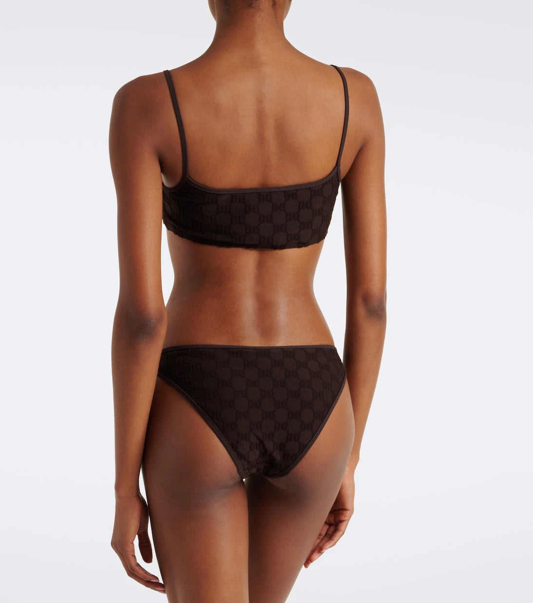 Gucci - GG terry-trimmed jersey bikini