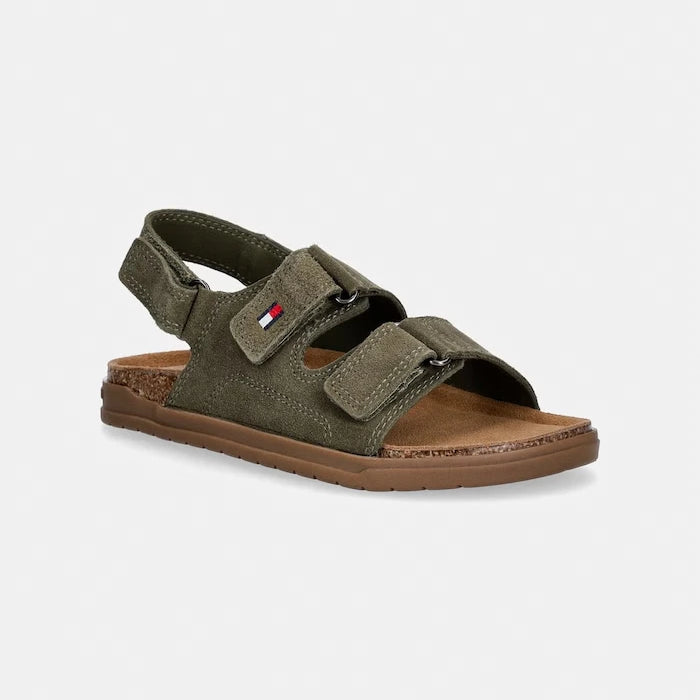 Детски сандали от велур Tommy Hilfiger