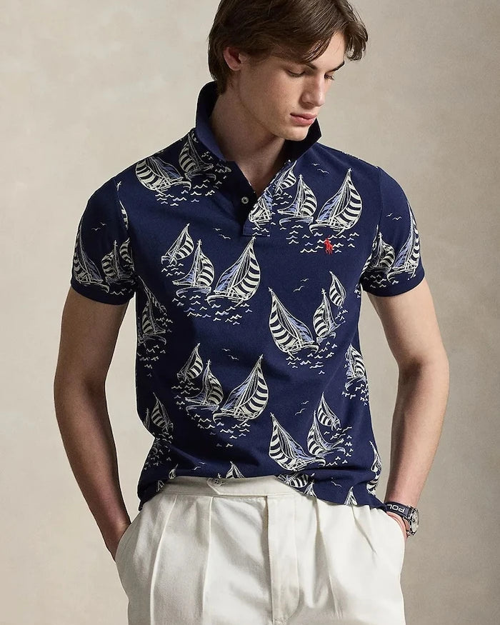 Polo Ralph Lauren Erkek Pamuklu Polo Yaka Tişört