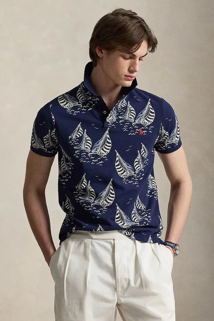 Polo Ralph Lauren тениска с яка мъжка от памук