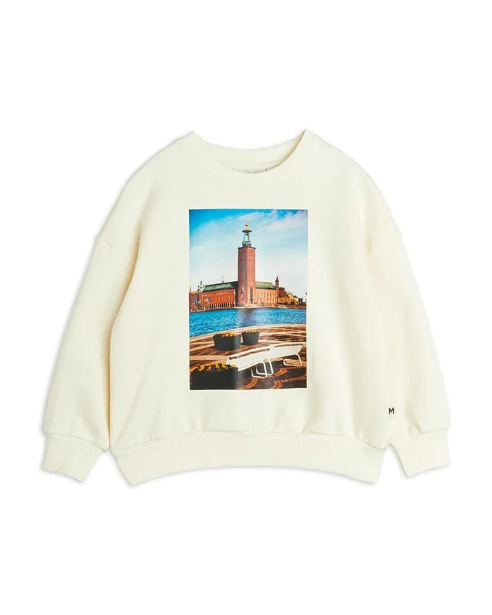 Mini Rodini City hall Çocuk Pamuklu Sweatshirt