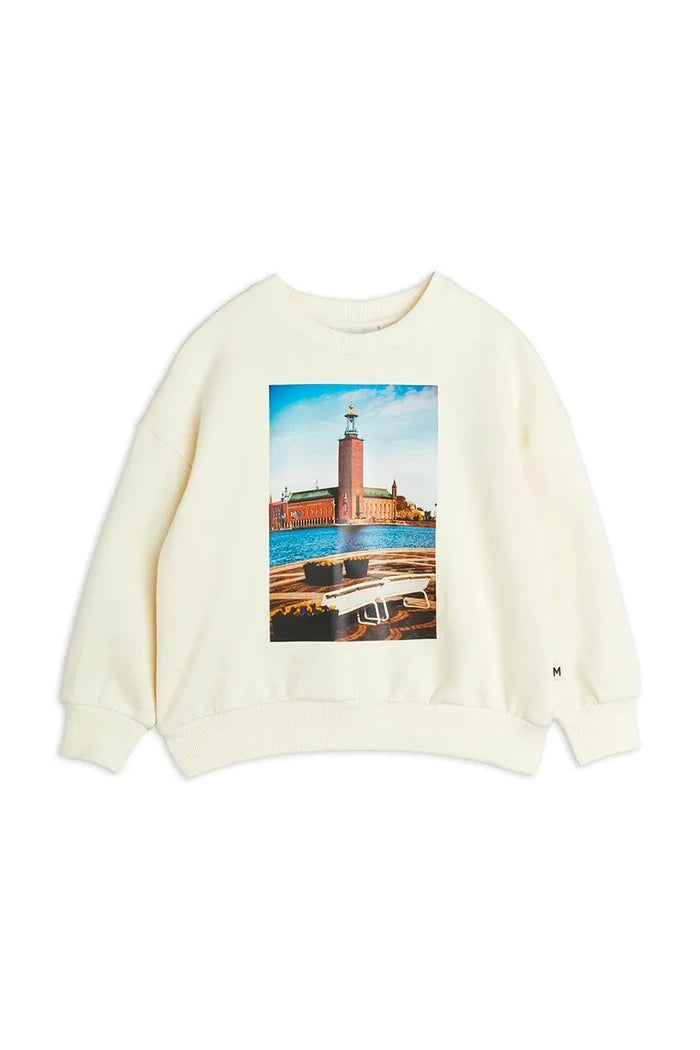 Mini Rodini City hall Çocuk Pamuklu Sweatshirt