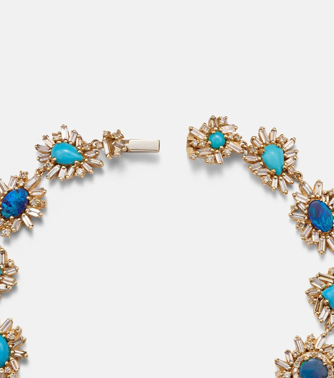 Suzanne Kalan - 18kt yellow gold bracelet with gemstones