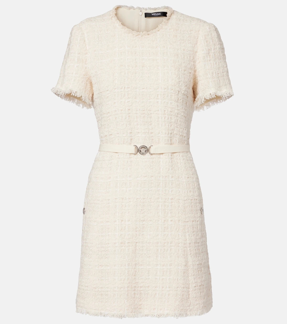 Versace - Medusa '95 cotton-blend tweed minidress