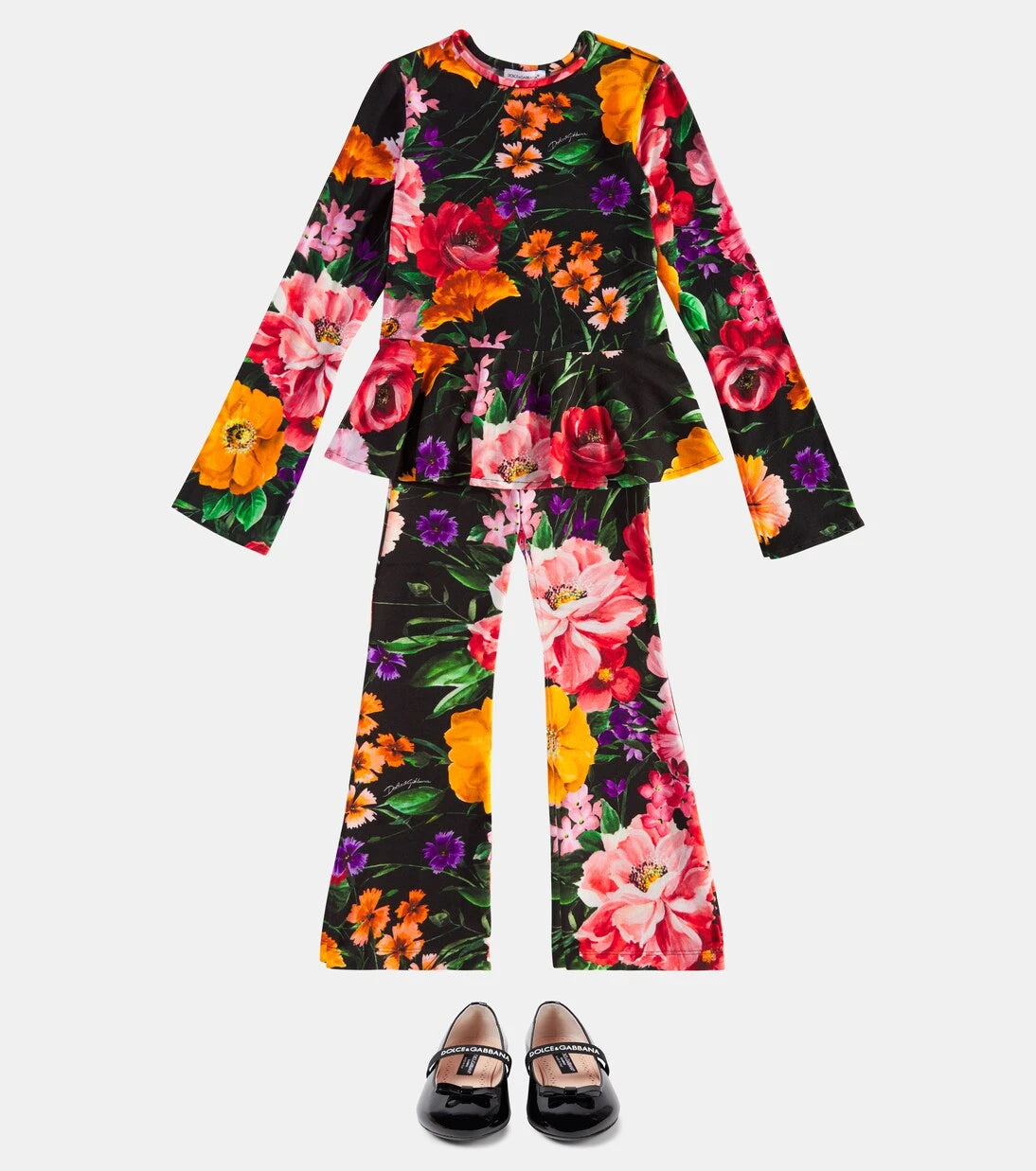 Dolce&Gabbana Kids - بنطلون بنقشة زهور
