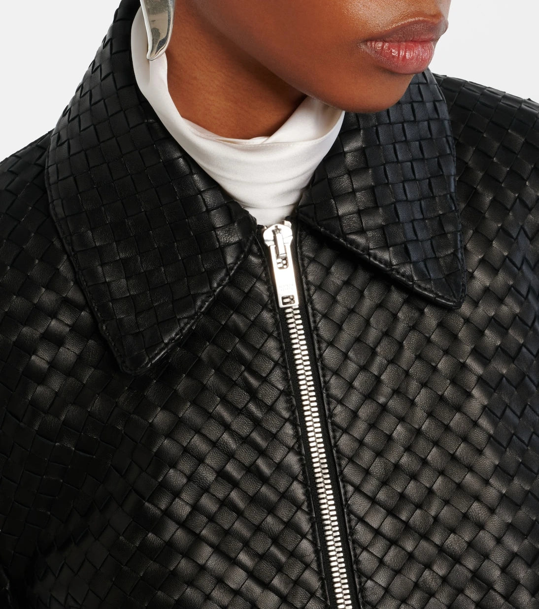 Bottega Veneta - Intrecciato leather jacket