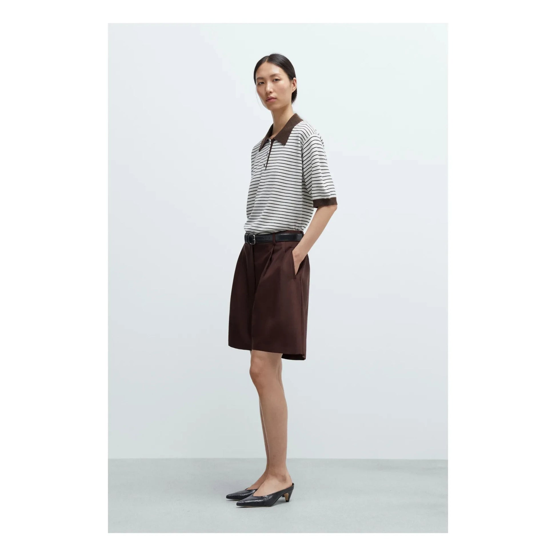 Cordera - Bermuda Tailored Wool | Burgundy