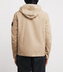 Stone Island Beige Organic Cotton Canvas Hooded Parka