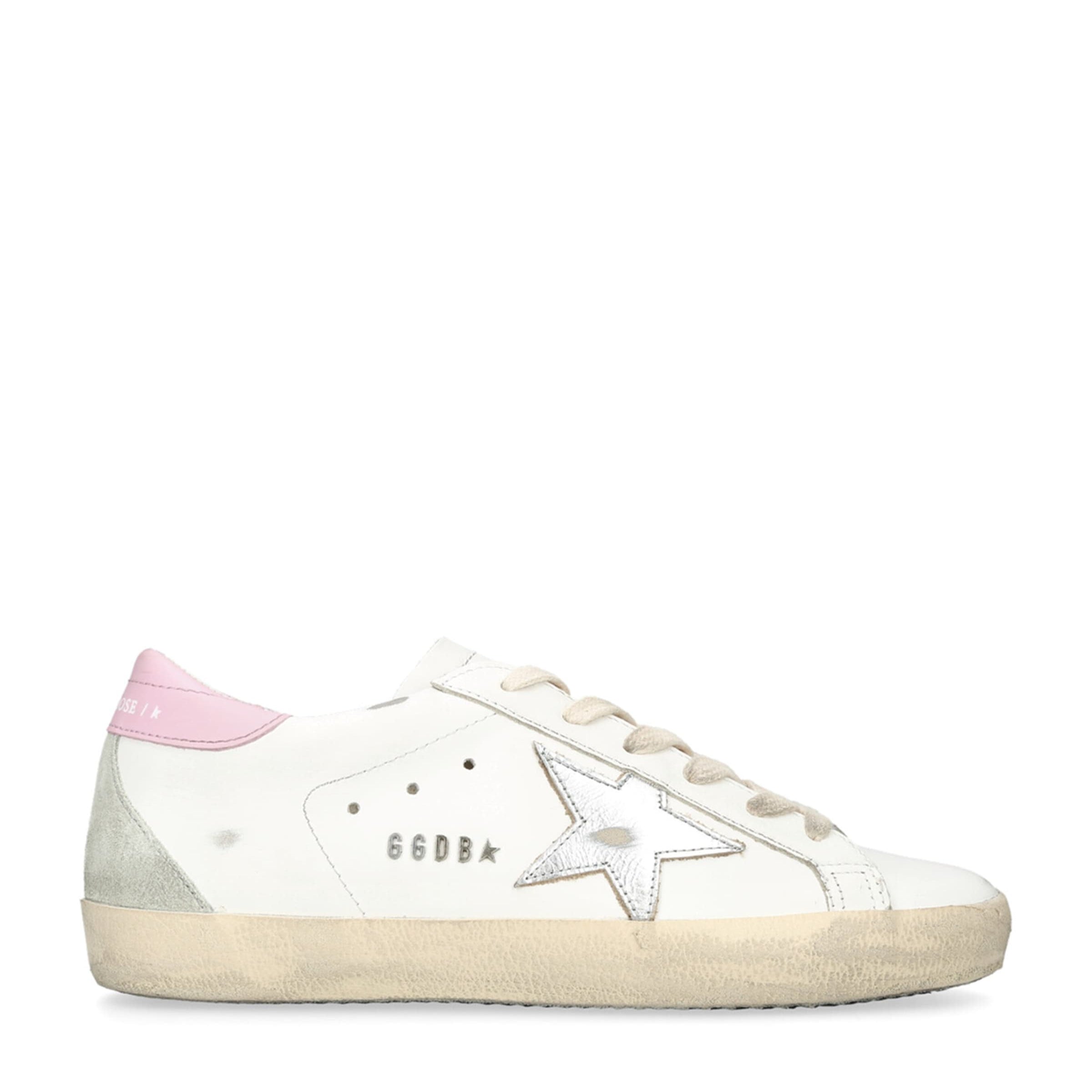 White Leather Super-Star Sneakers