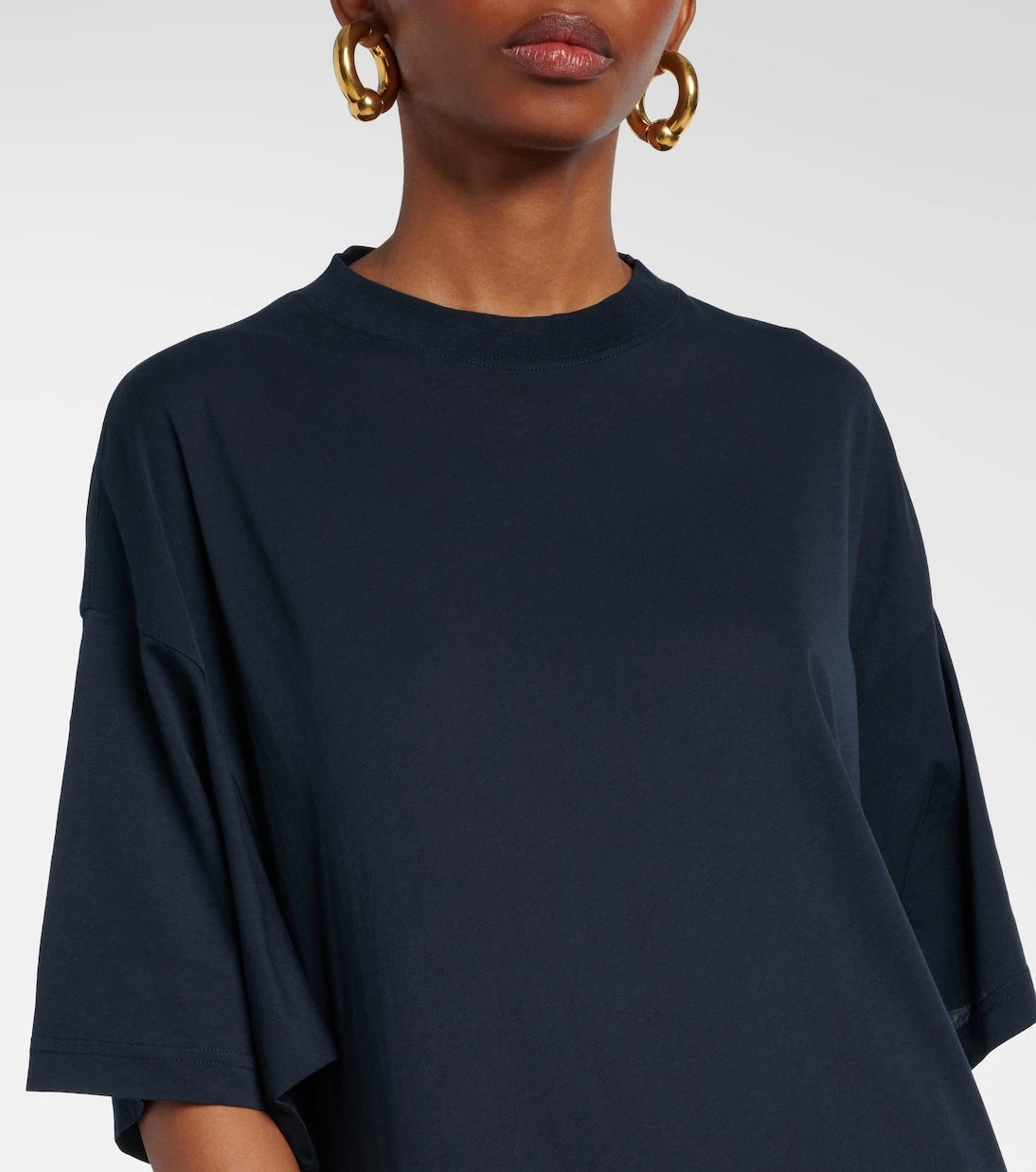 Balenciaga - Cocoon cotton jersey maxi dress