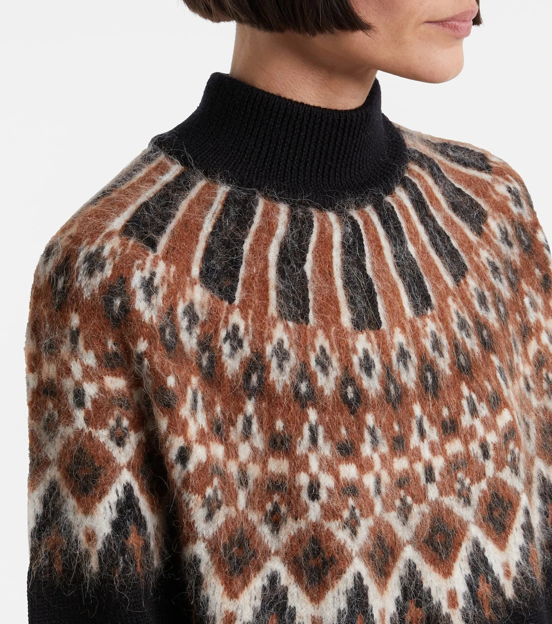 Staud - Liza Fair Isle wool-blend sweater dress