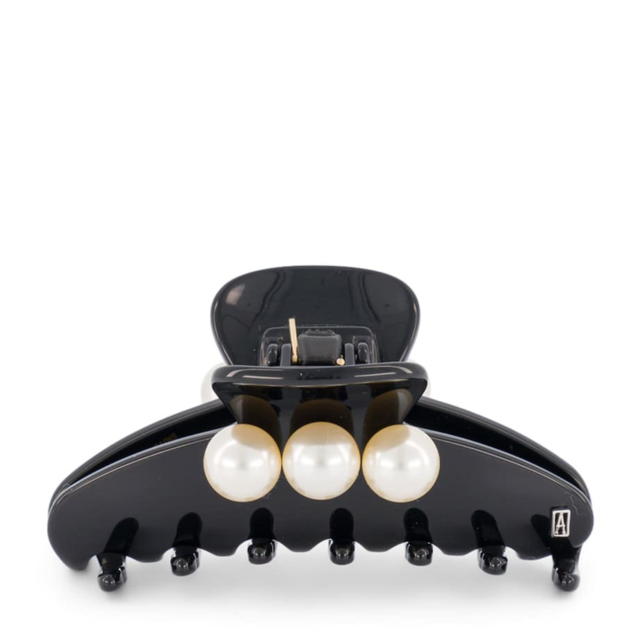 Oversize Pearl-Detail Claw Hair Clip
