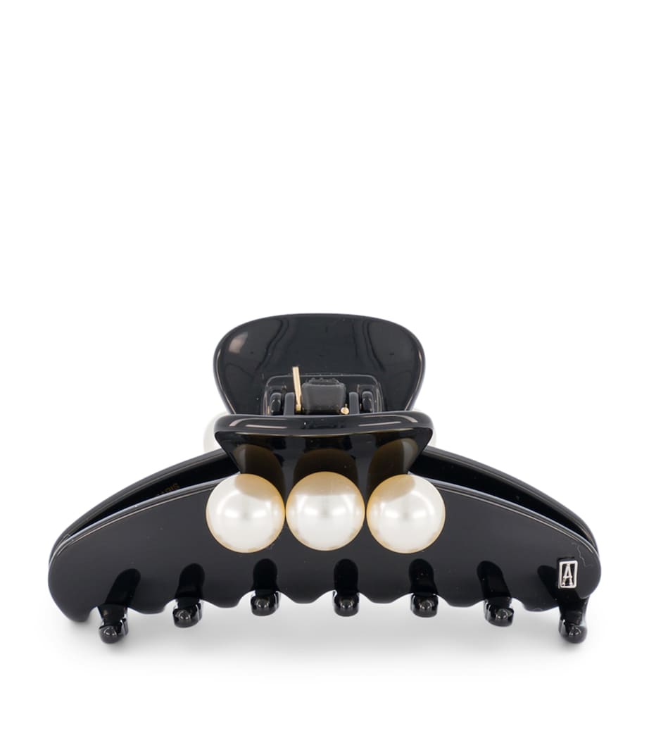 Oversize Pearl-Detail Claw Hair Clip