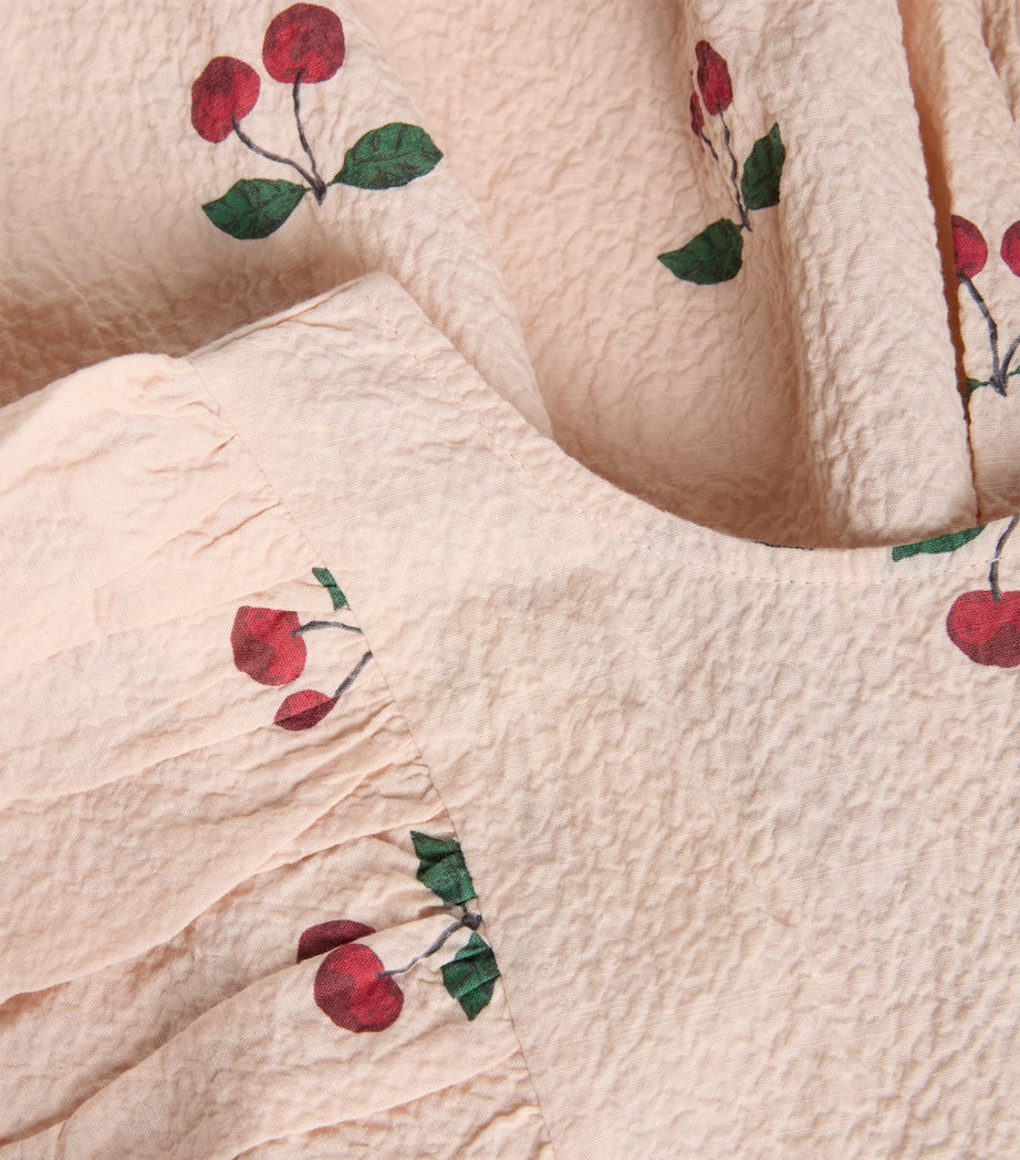 Pink Cherry Print Elin Dress (5-10 Years)