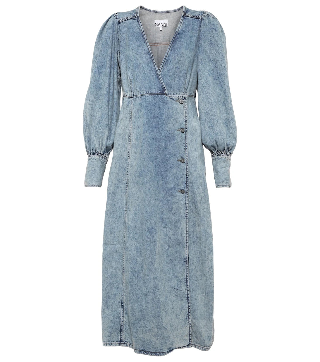 Ganni - Denim midi dress