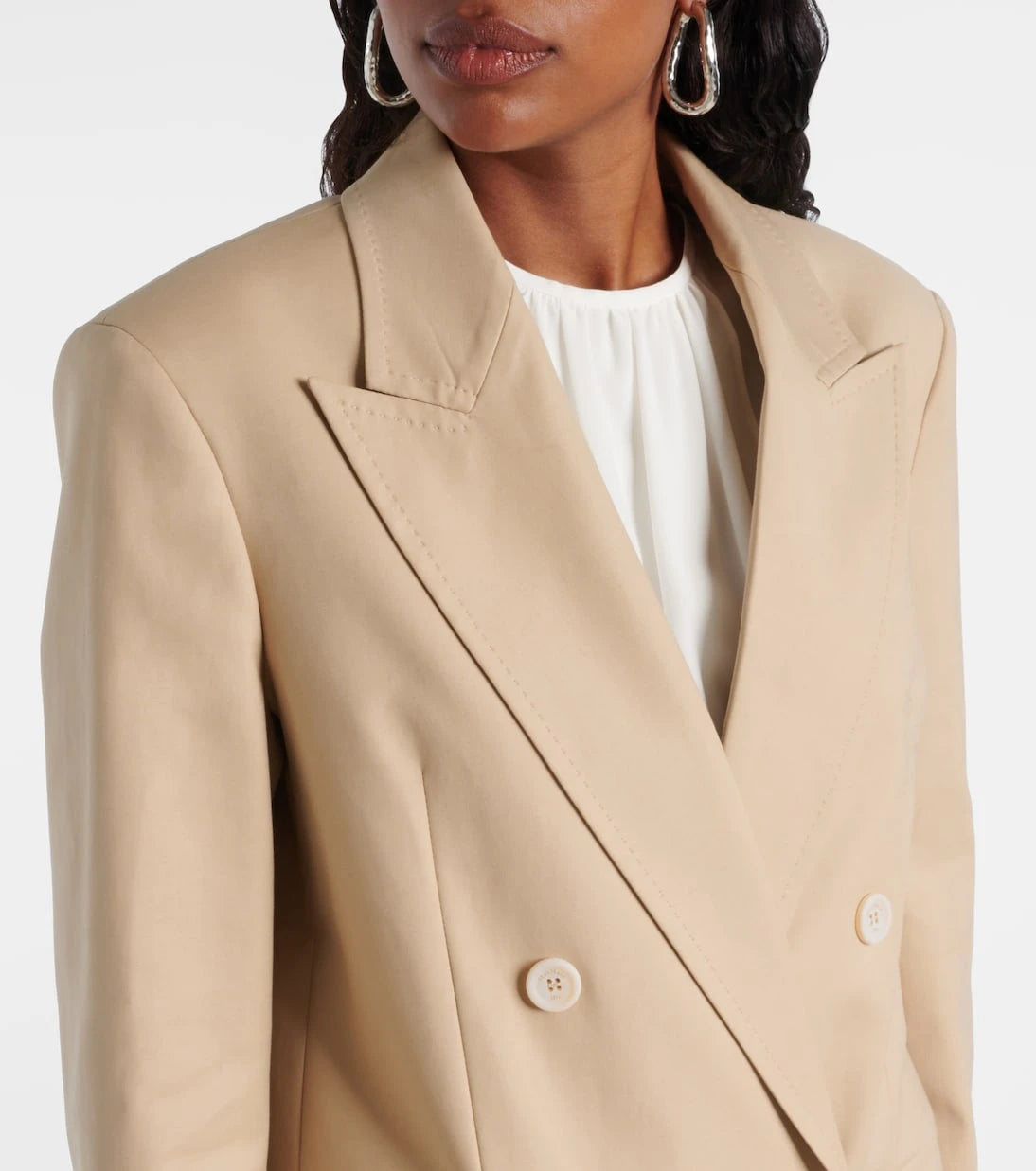 Max Mara - Suez double-breasted cotton-blend blazer