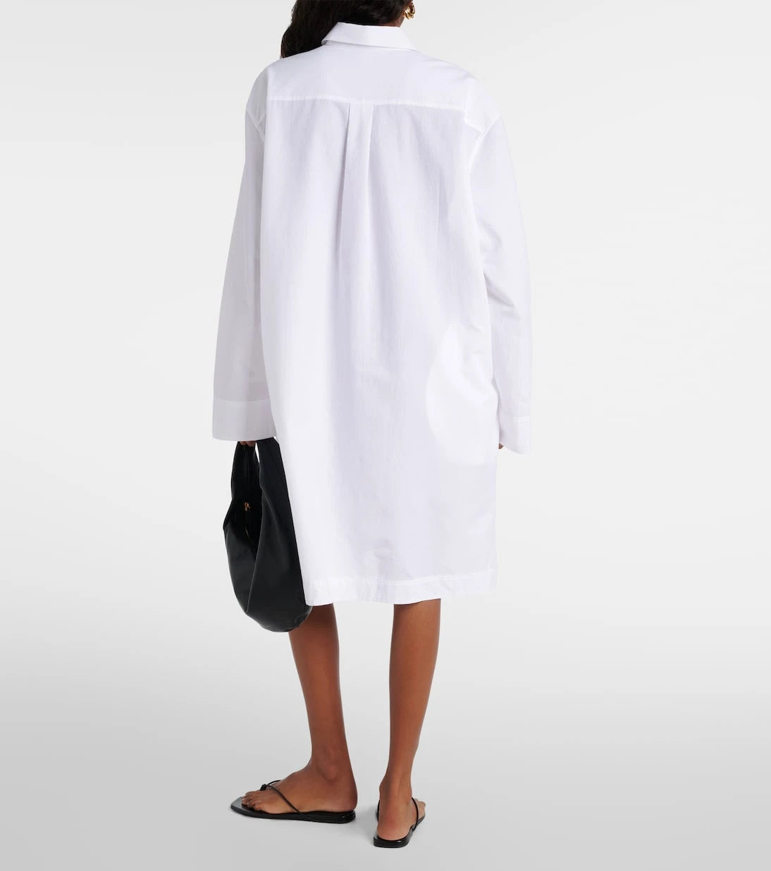 Toteme - Oversized cotton shirt dress