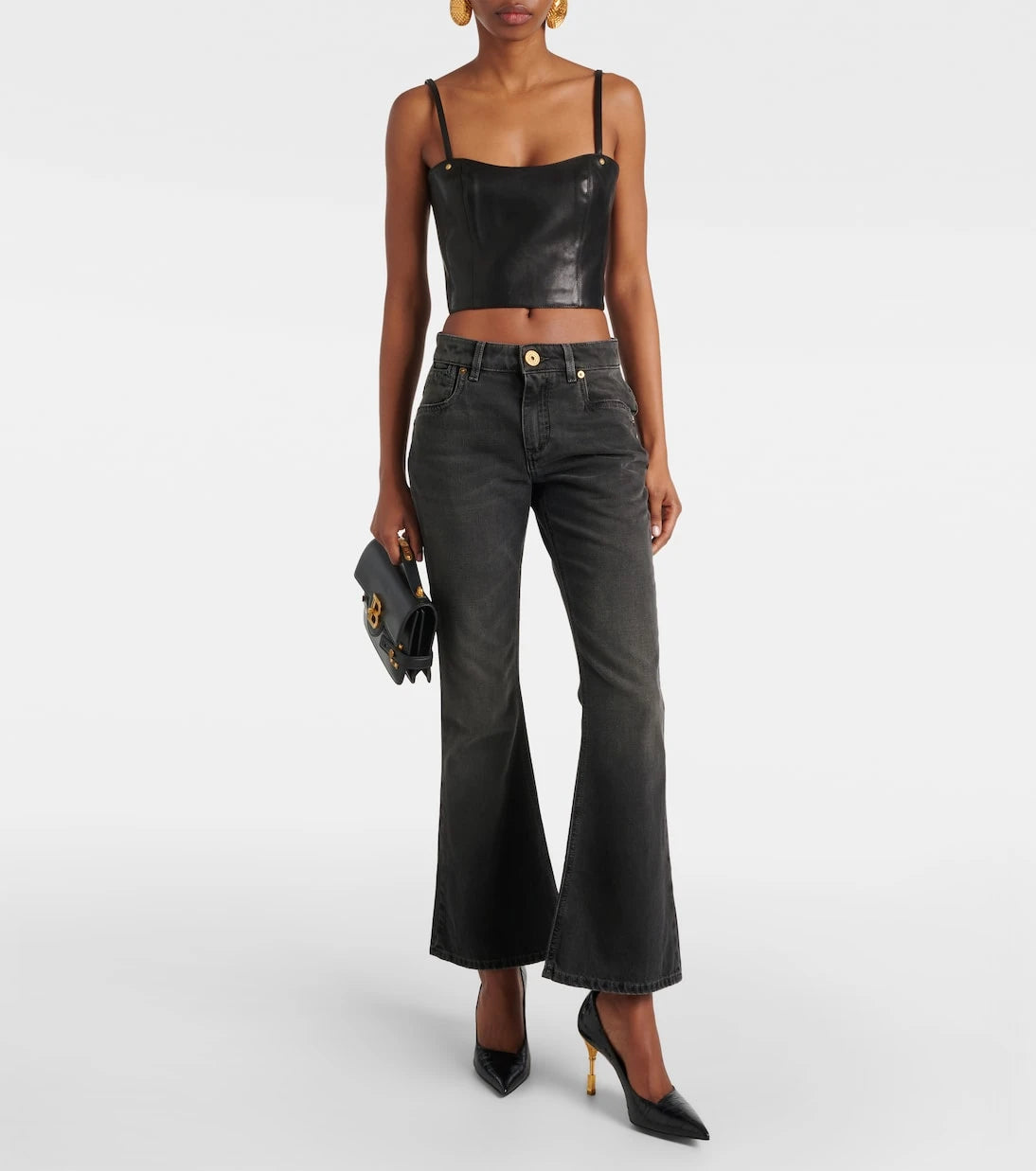 Balmain - Western low-rise bootcut jeans