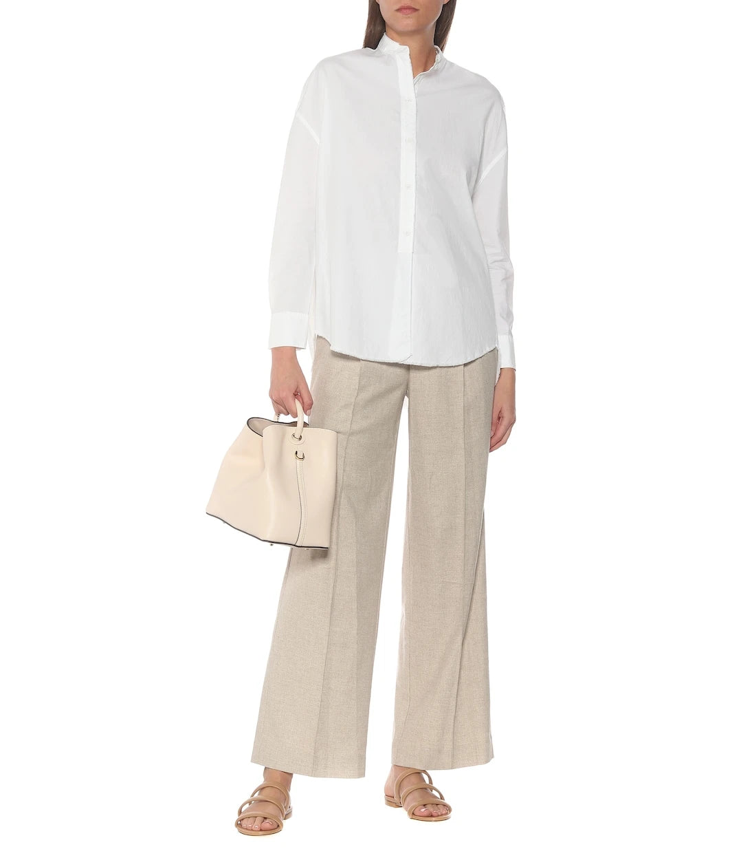 Vince - Cotton-blend poplin shirt