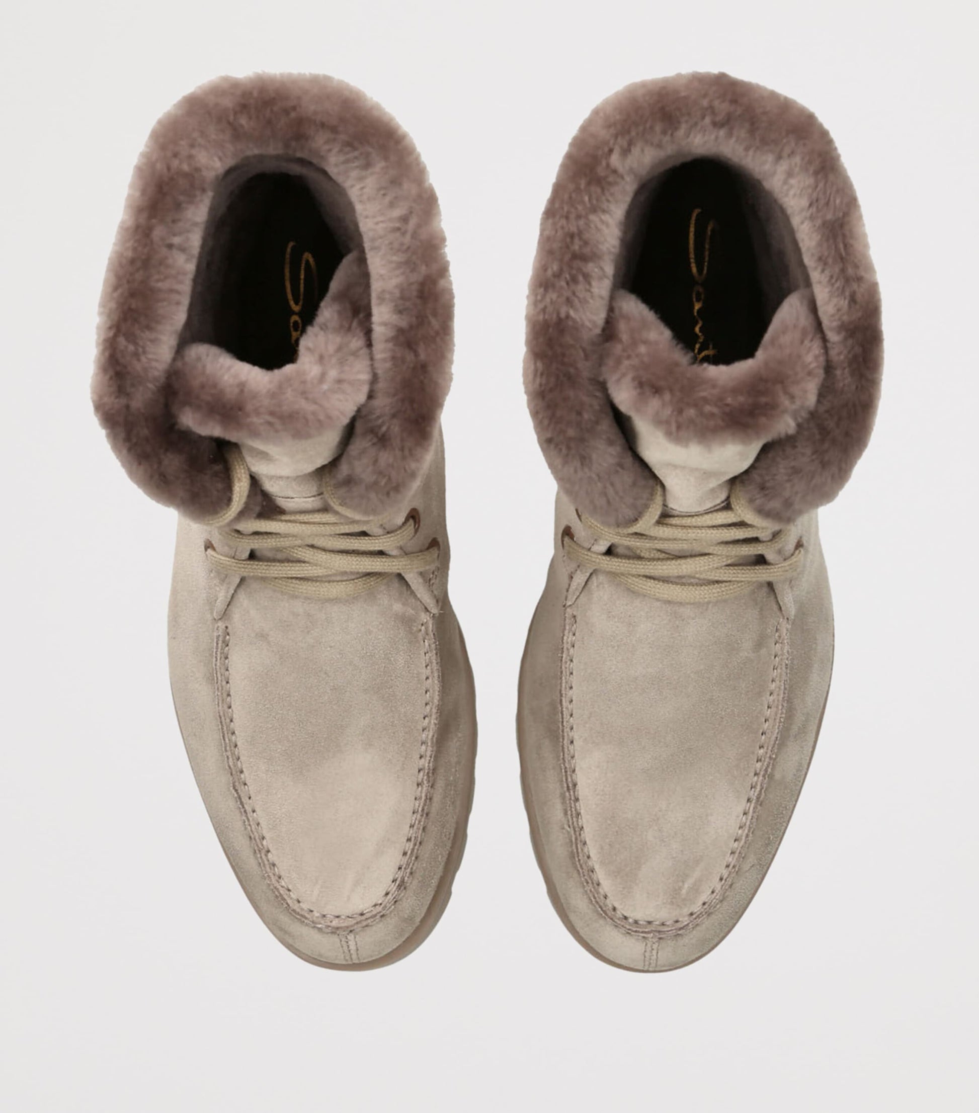 Grey Suede Detroit Boots