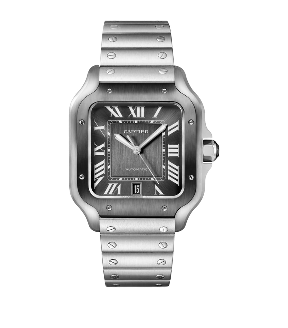 Steel ADLC Santos de Cartier Watch 39.8mm