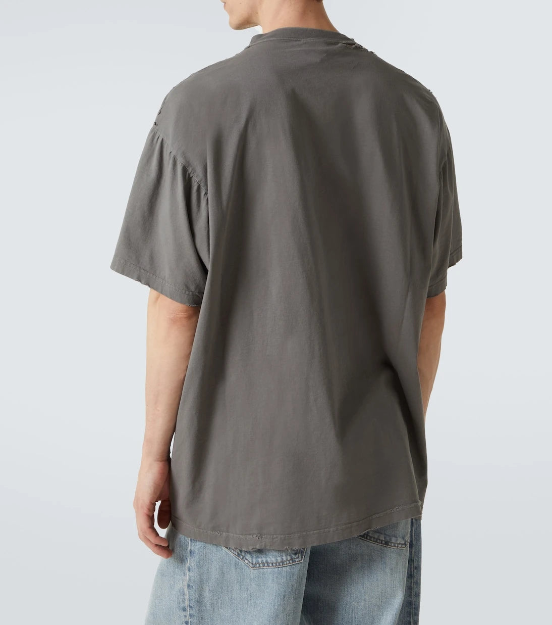 Balenciaga - Distressed cotton jersey T-shirt