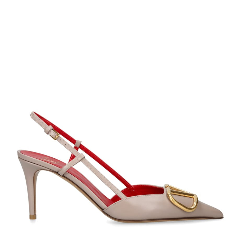 Valentino Garavani Nude VLOGO Slingback Pumps 80