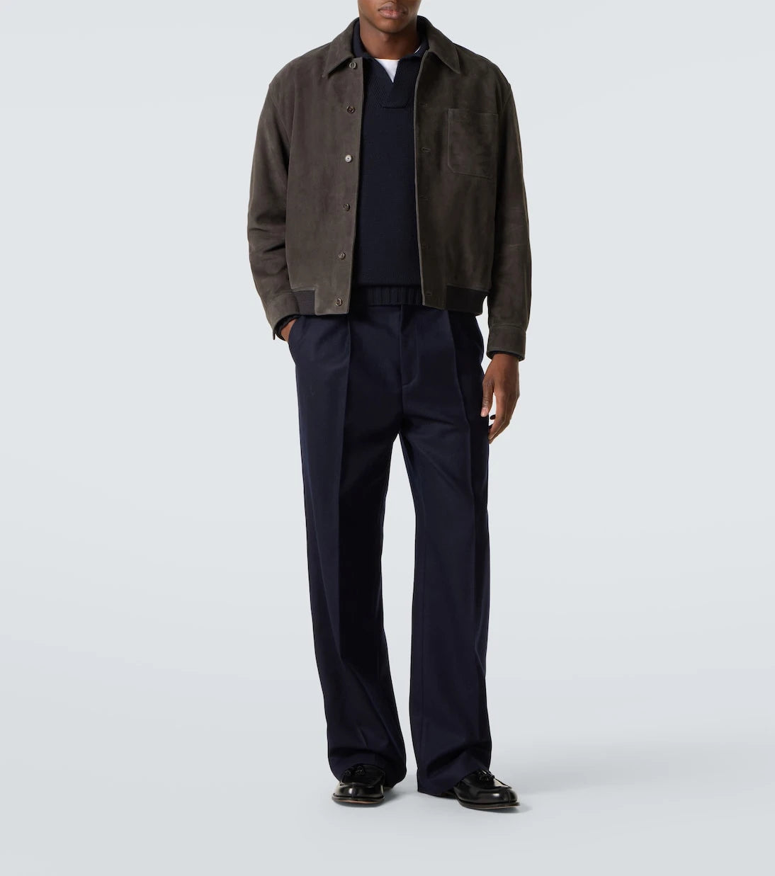Thom Sweeney - Wool polo sweater