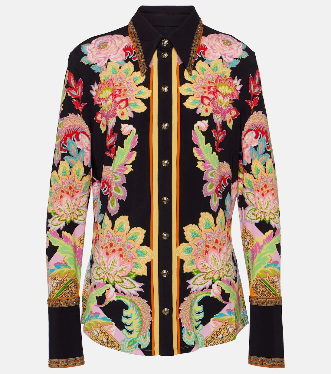 Camilla - Floral jersey shirt