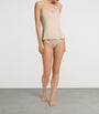 Hanro Beige Satin Lace-Trim Lilith Camisole