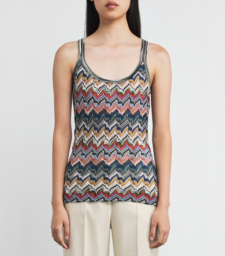 Multi Zigzag Tank Top
