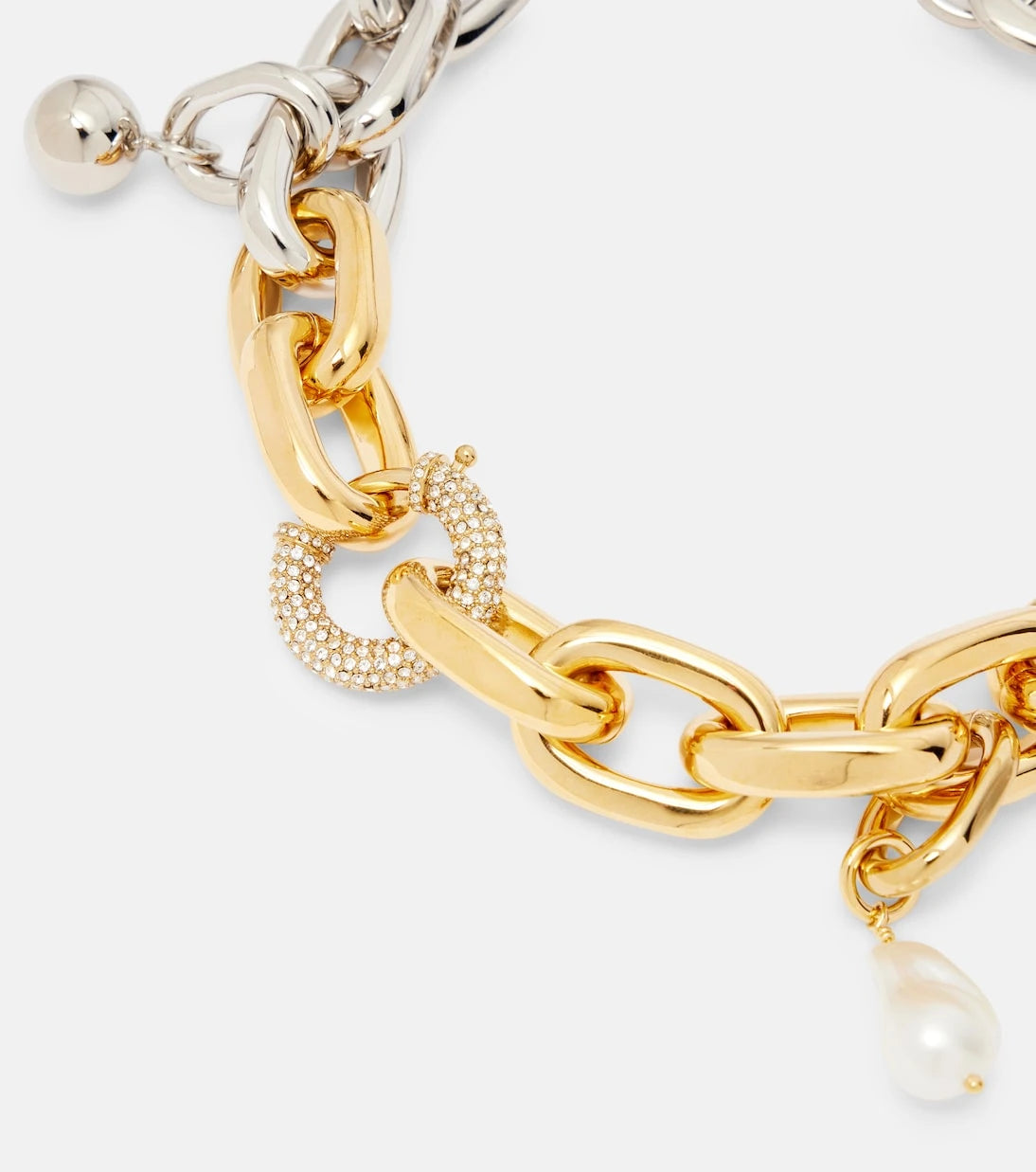 Rabanne - XL Link embellished chain necklace
