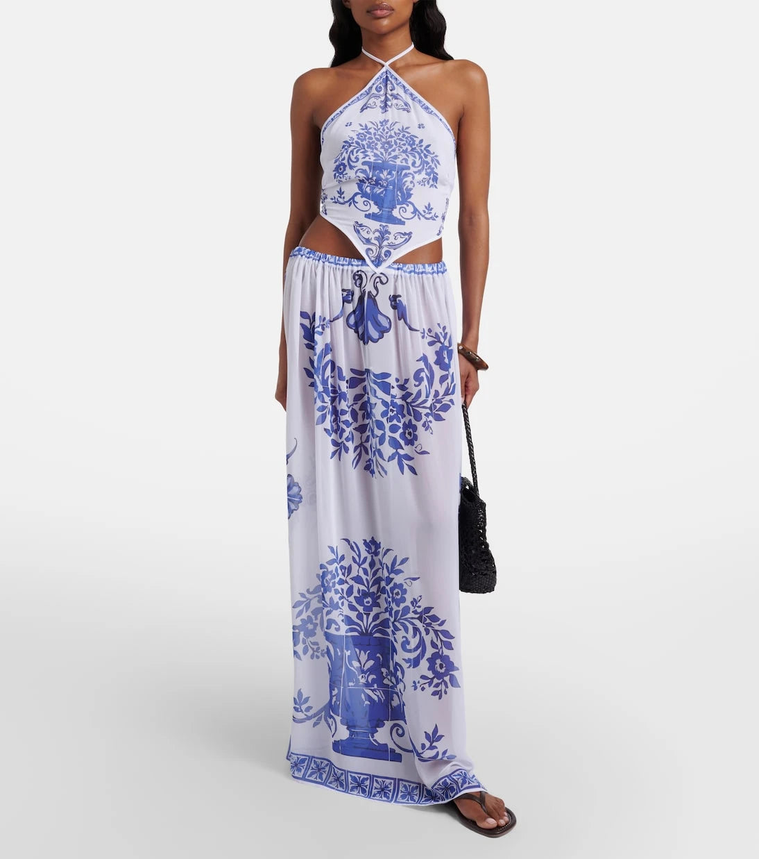 Bananhot - Riley printed cotton maxi dress