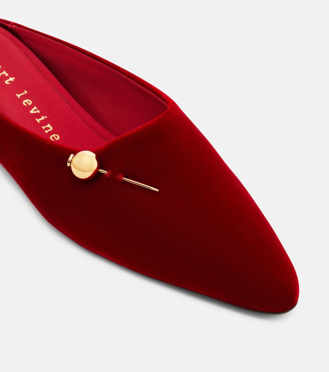 Herbert Levine - Sleep On It velvet wedge mules