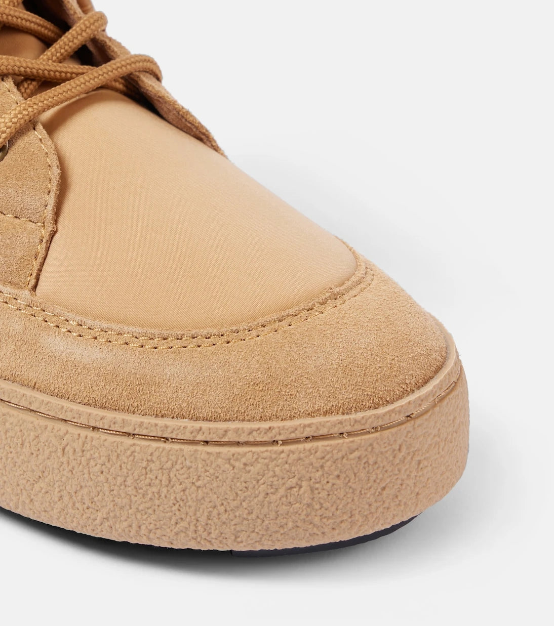 Moon Boot - Ltrack suede-trimmed combat boots