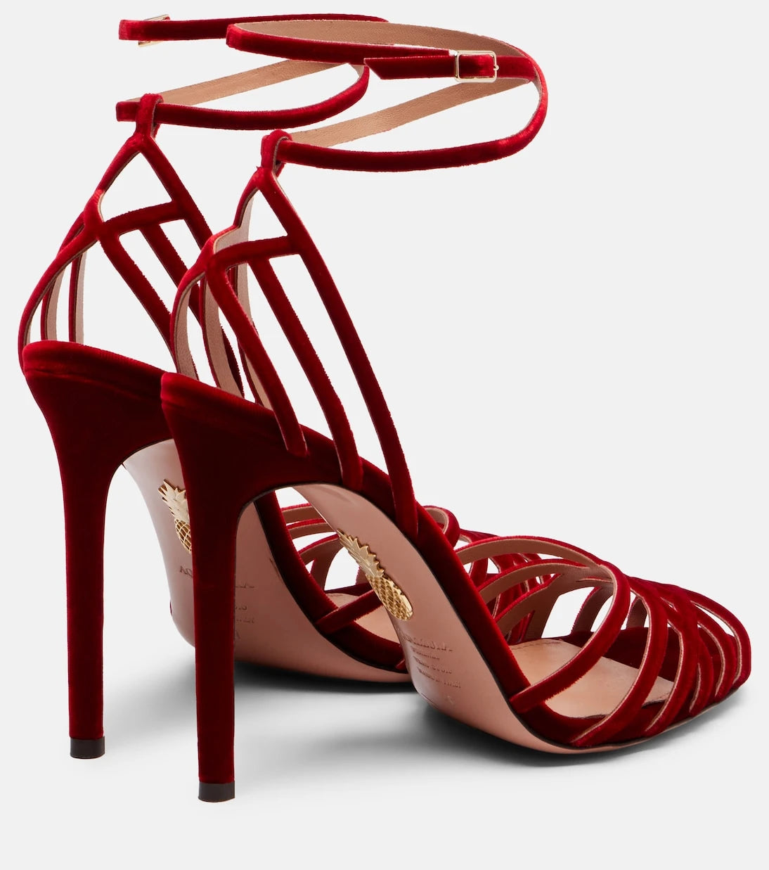 Aquazzura - Wild Dream 105 velvet sandals