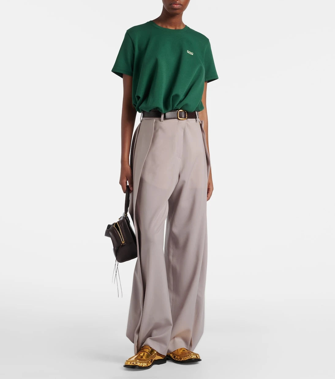 Loewe - بنطال واسع الساقين من الصوف المنسدل