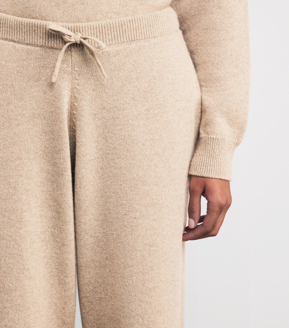 Harrods Cashmere Wide-Leg Sweatpants